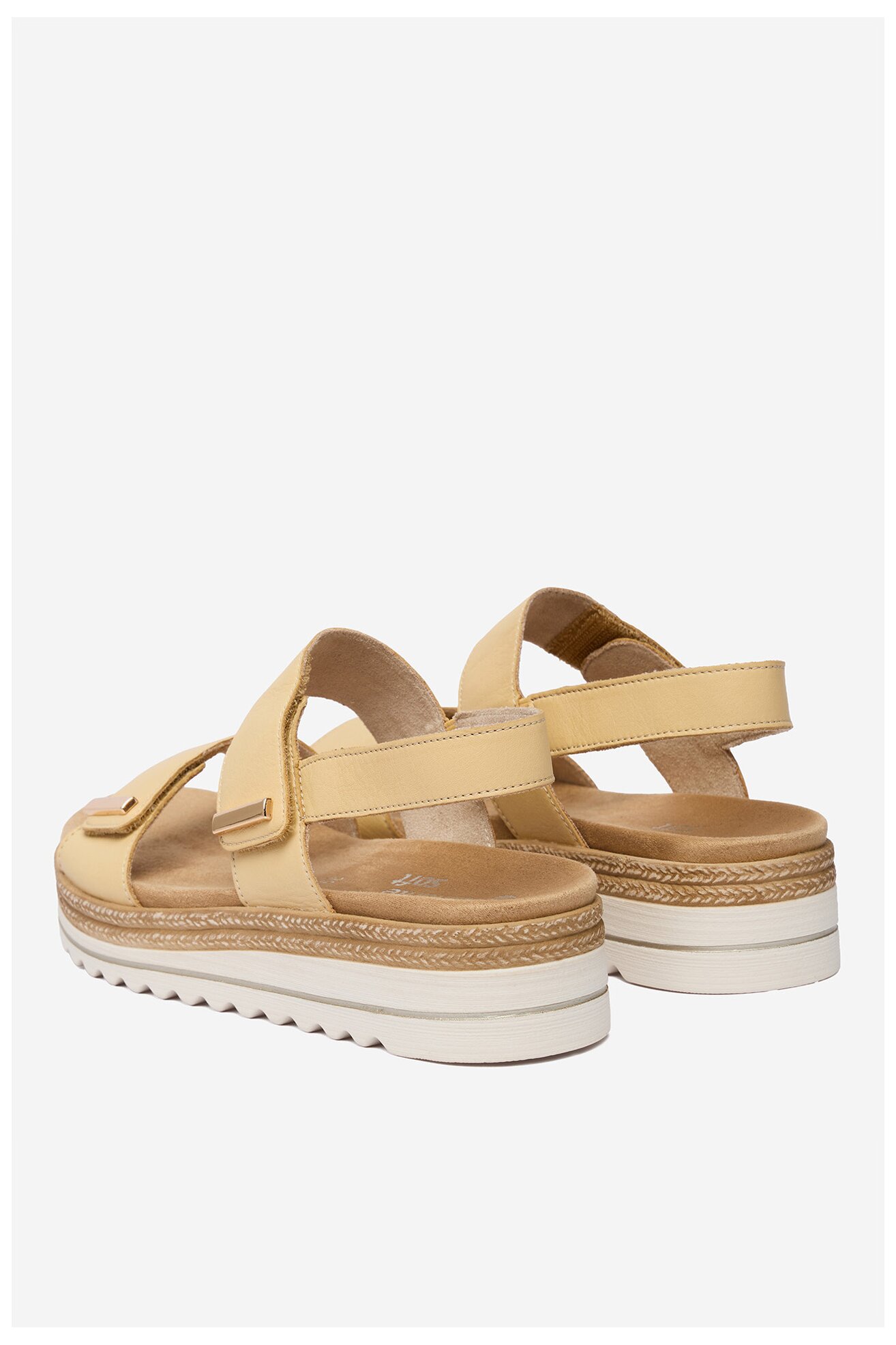 Sandały Remonte CEO-D0Q59-68 Żółty jasny