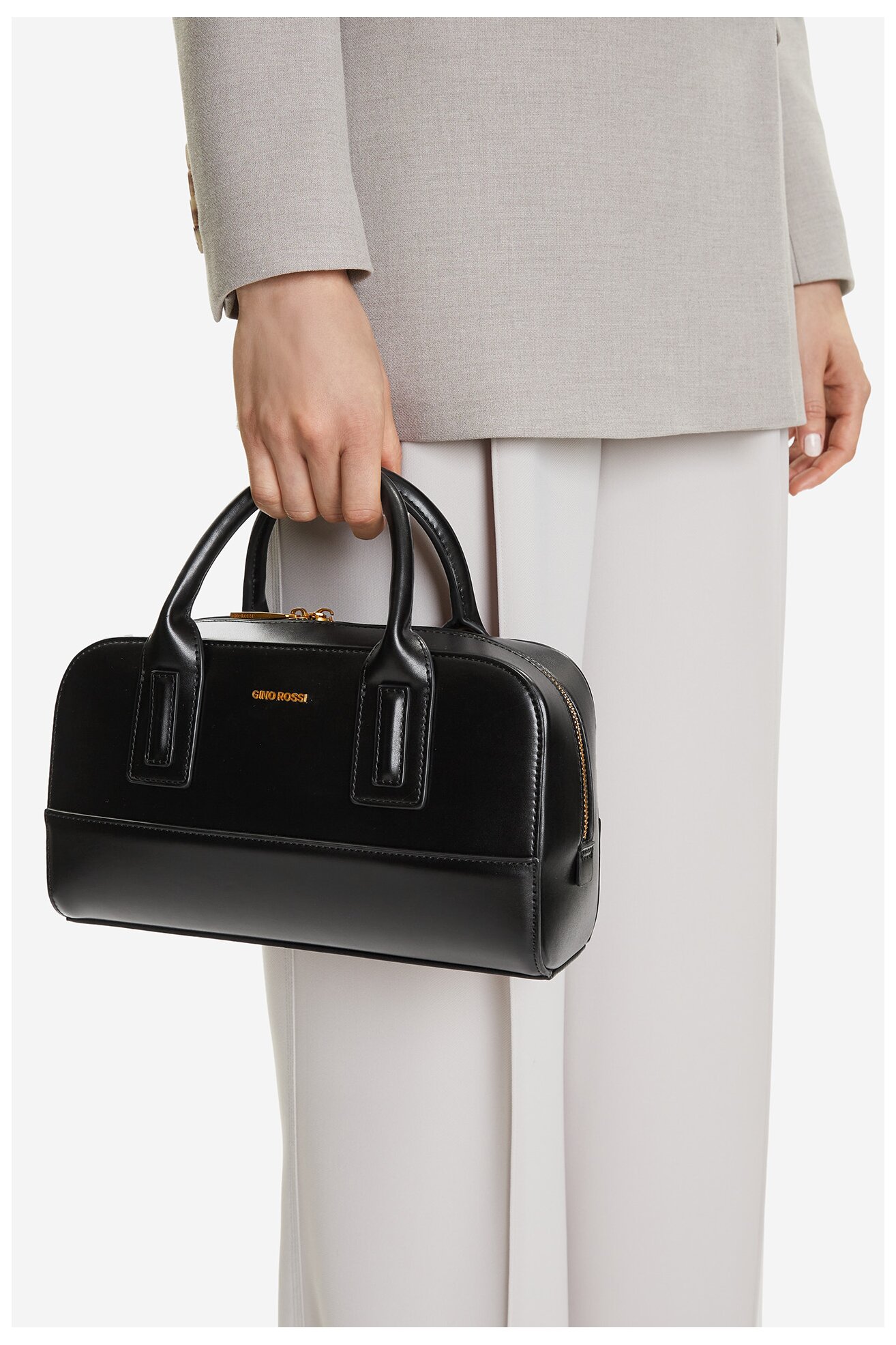 Kézitáska Gino Rossi CEO-INES-LX10148 FEKETE