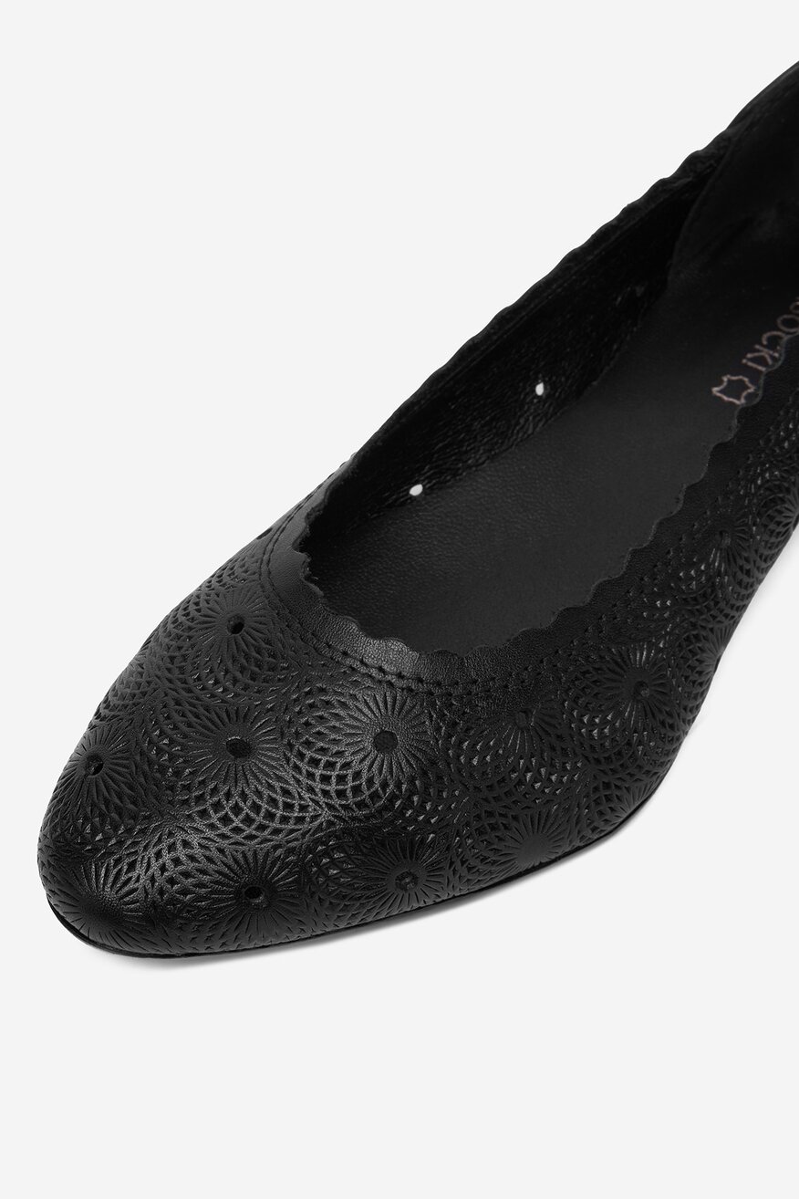 Lasocki - Baleriny skórzane - 5906751749159