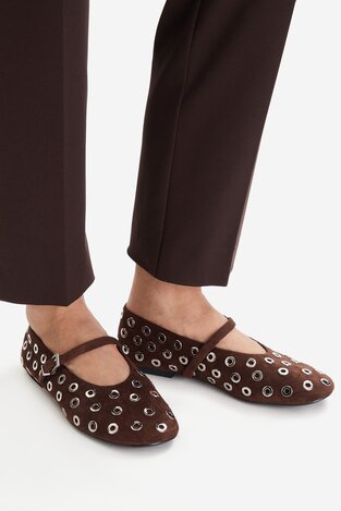 Балетки Badura EO-ALANI-V2267-115 ТЕМНО-КОРИЧНЕВИЙ