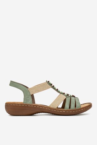 Сандалі Rieker 60851-52 СВІТЛО-ЗЕЛЕНИЙ