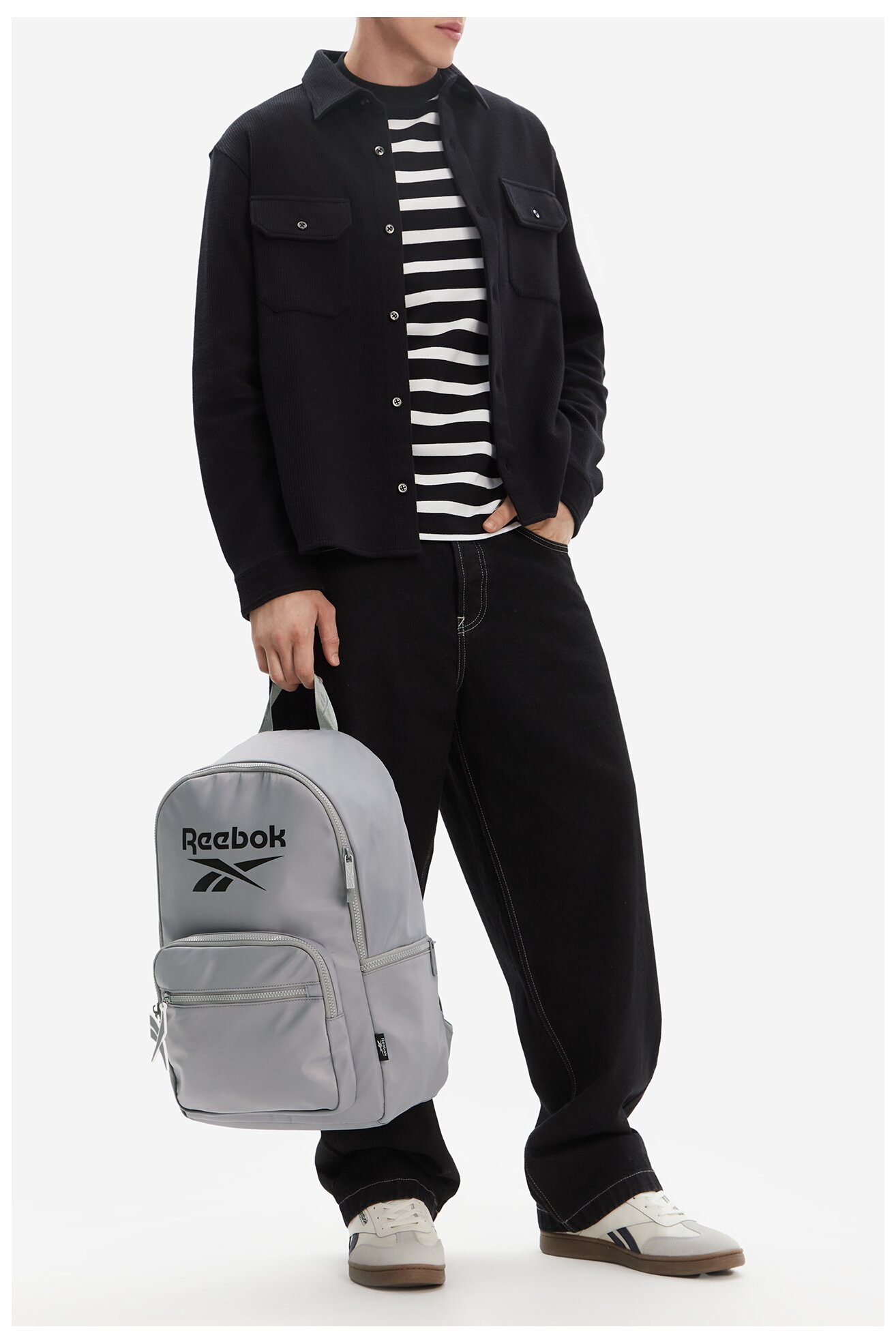 Hátizsák Reebok C-RBK-044-CCC-05 VILÁGOSSZÜRKE