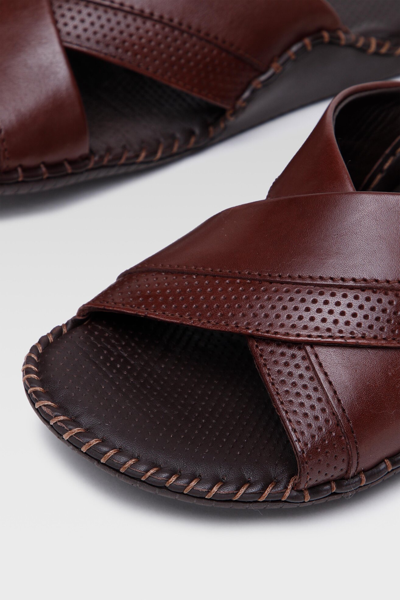 Klapki Lasocki for men 1855 Brązowy ciemny