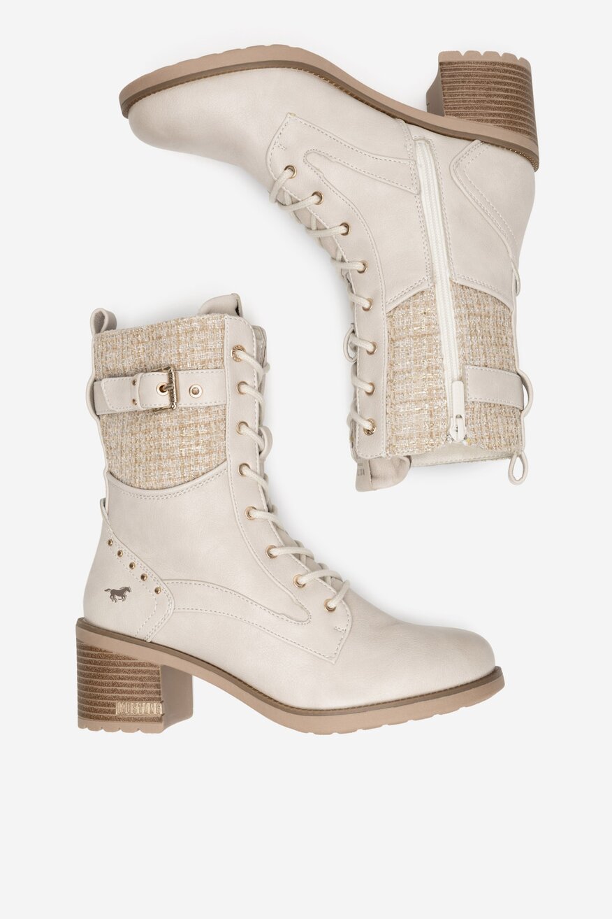 
                Боти Mustang БЯЛ - 5905588863403