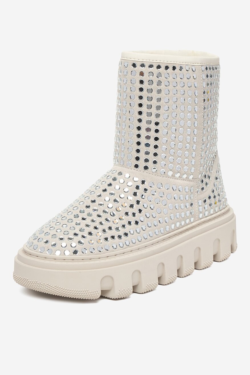 
                EVA MINGE - Śniegowce skórzane ocieplane - 5906751324974