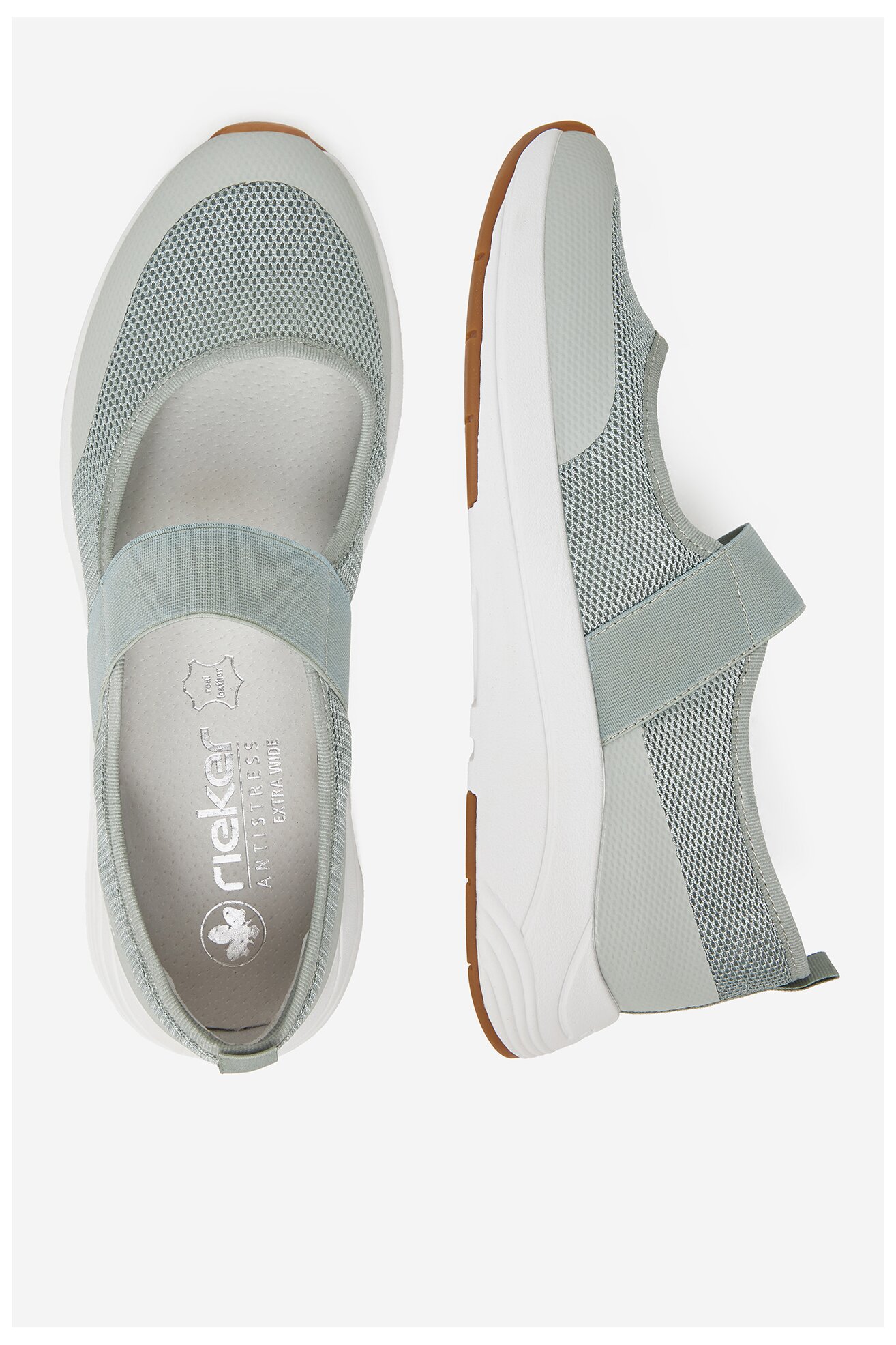 Sneakers Rieker N8551-52 Turkusowy