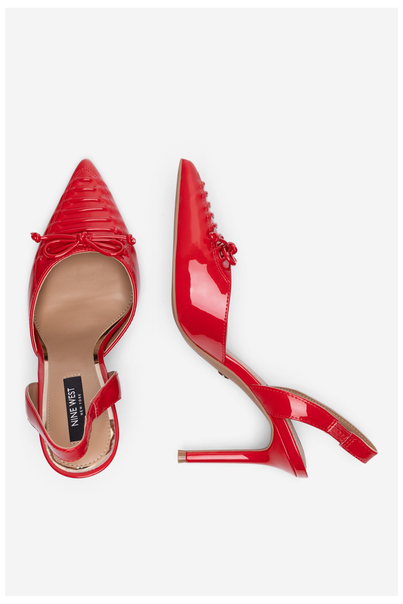 Czółenka NINE WEST WFA2995-1 Czerwony