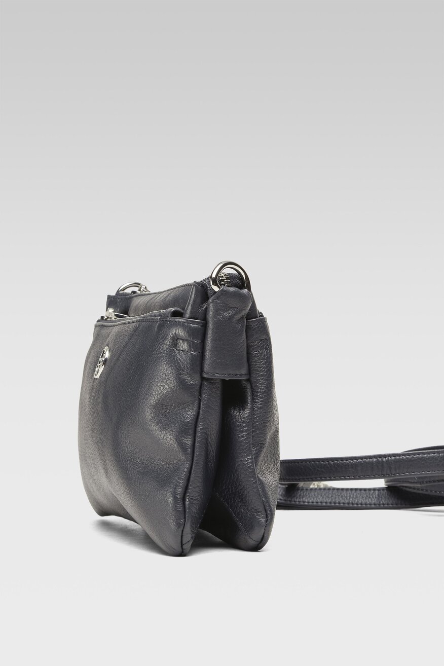 Lasocki - Torebka skórzana granatowa - 5904248995980