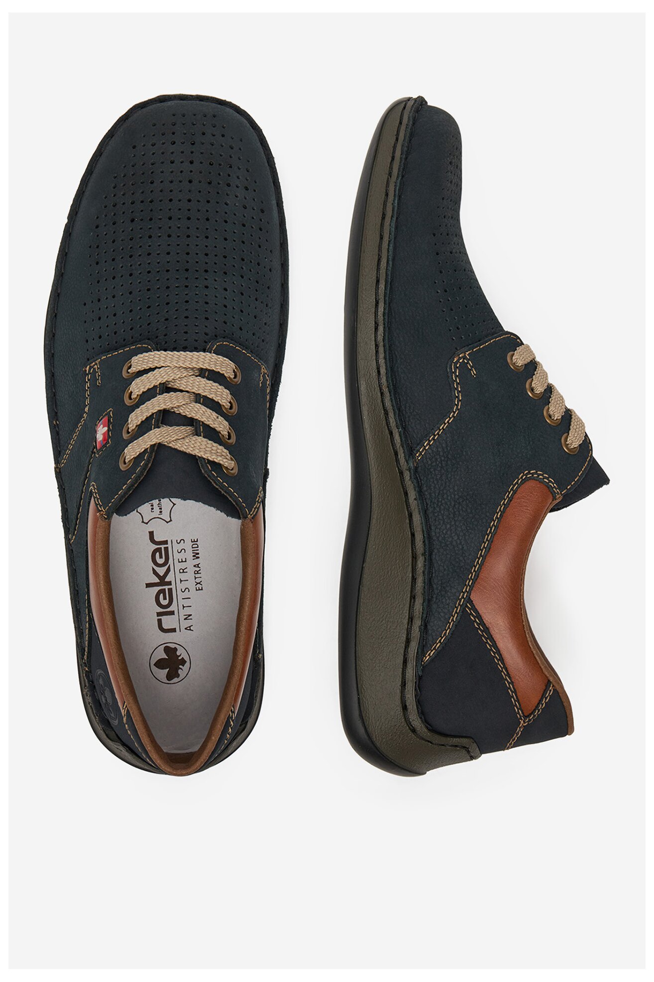 Półbuty Rieker CEO-05207-15 Granatowy