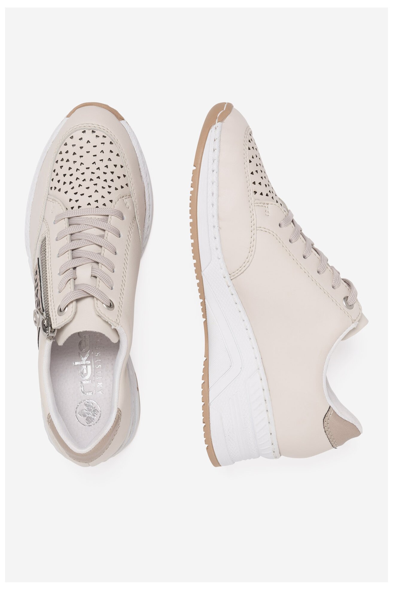 Sneakers Rieker N4344-60 Beżowy