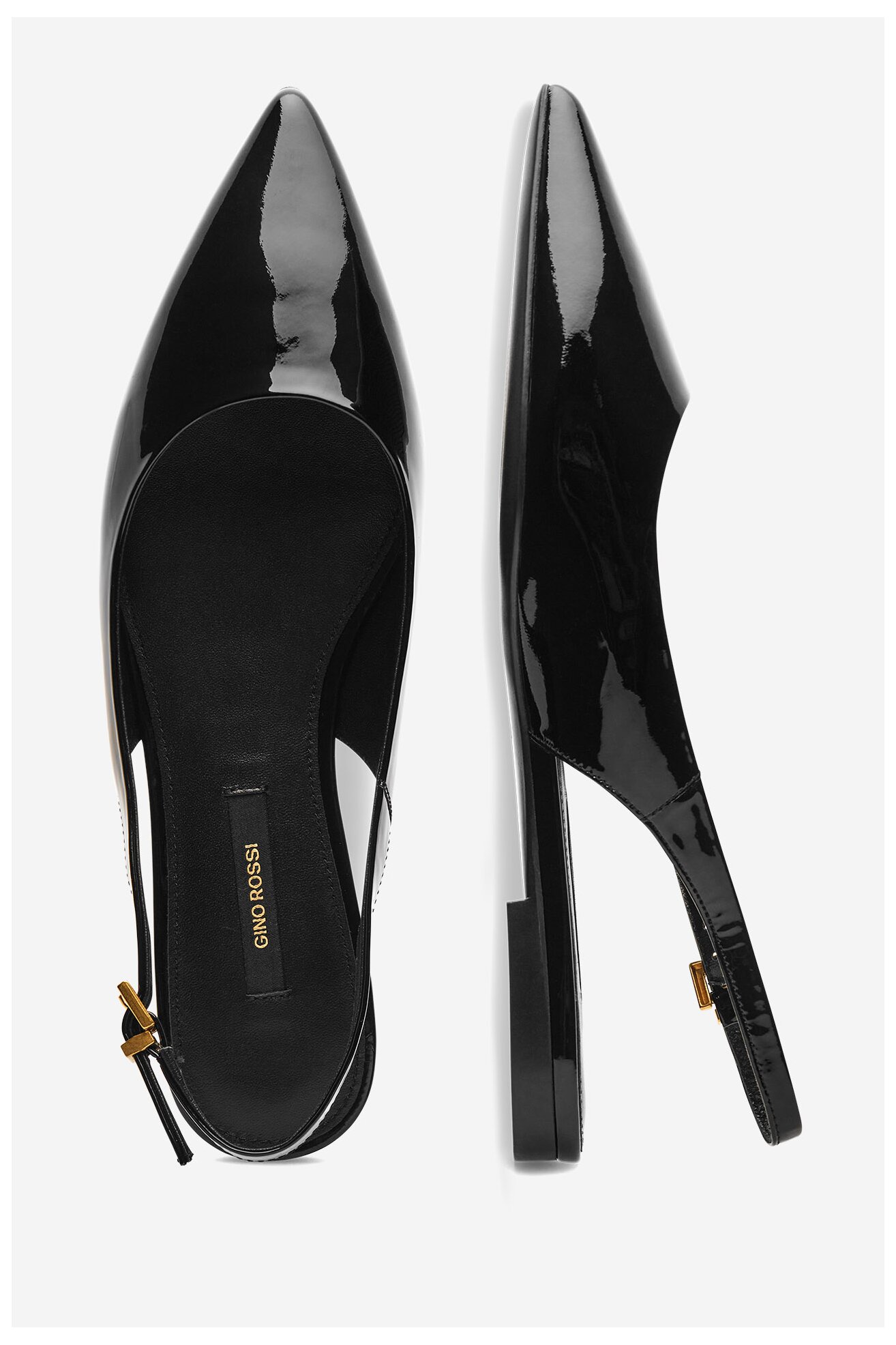 Baleriny Gino Rossi AGORA-V1166-011 Czarny