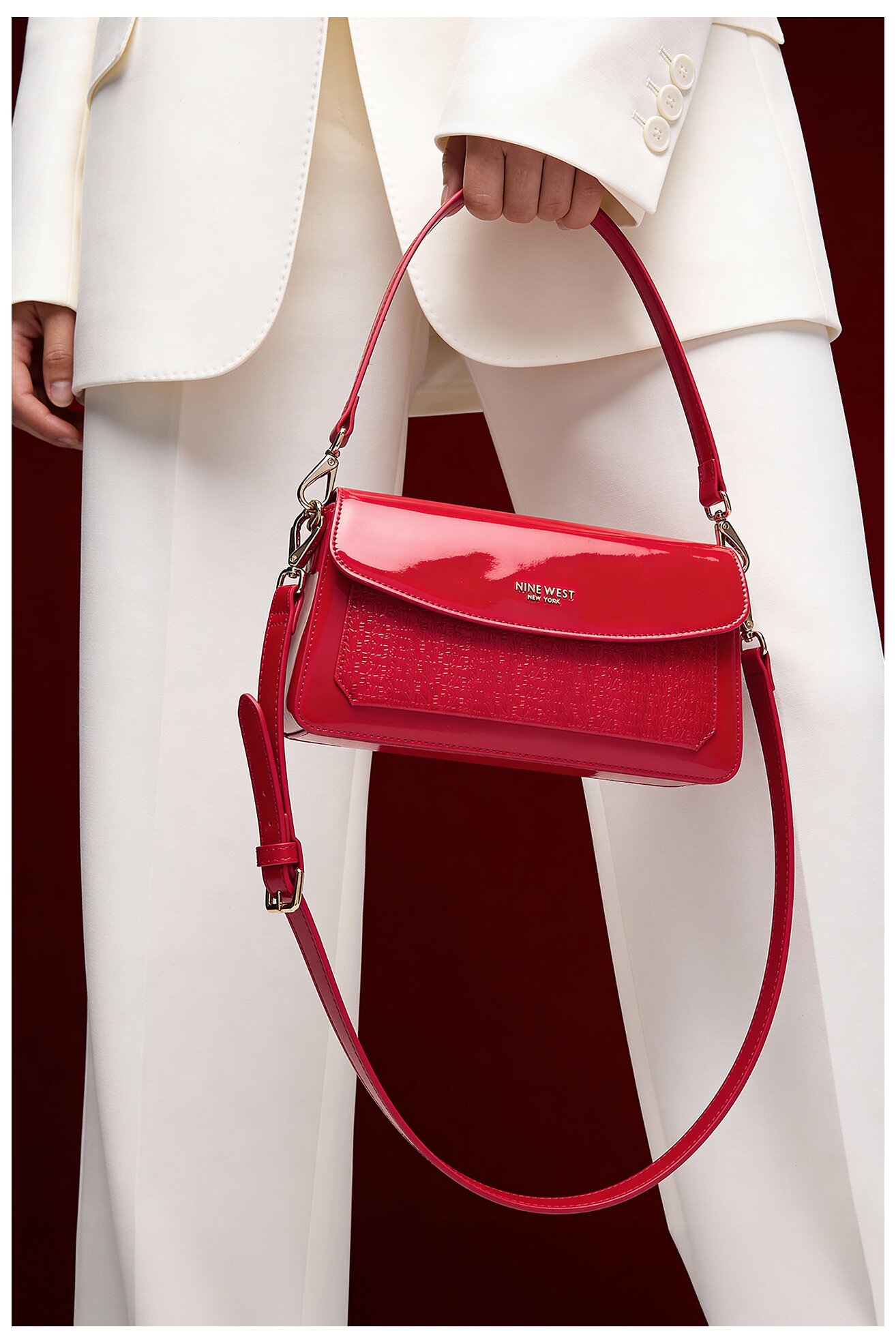Дамска чанта NINE WEST CEO-MISSISIPI-GLAR0 ЧЕРВЕН