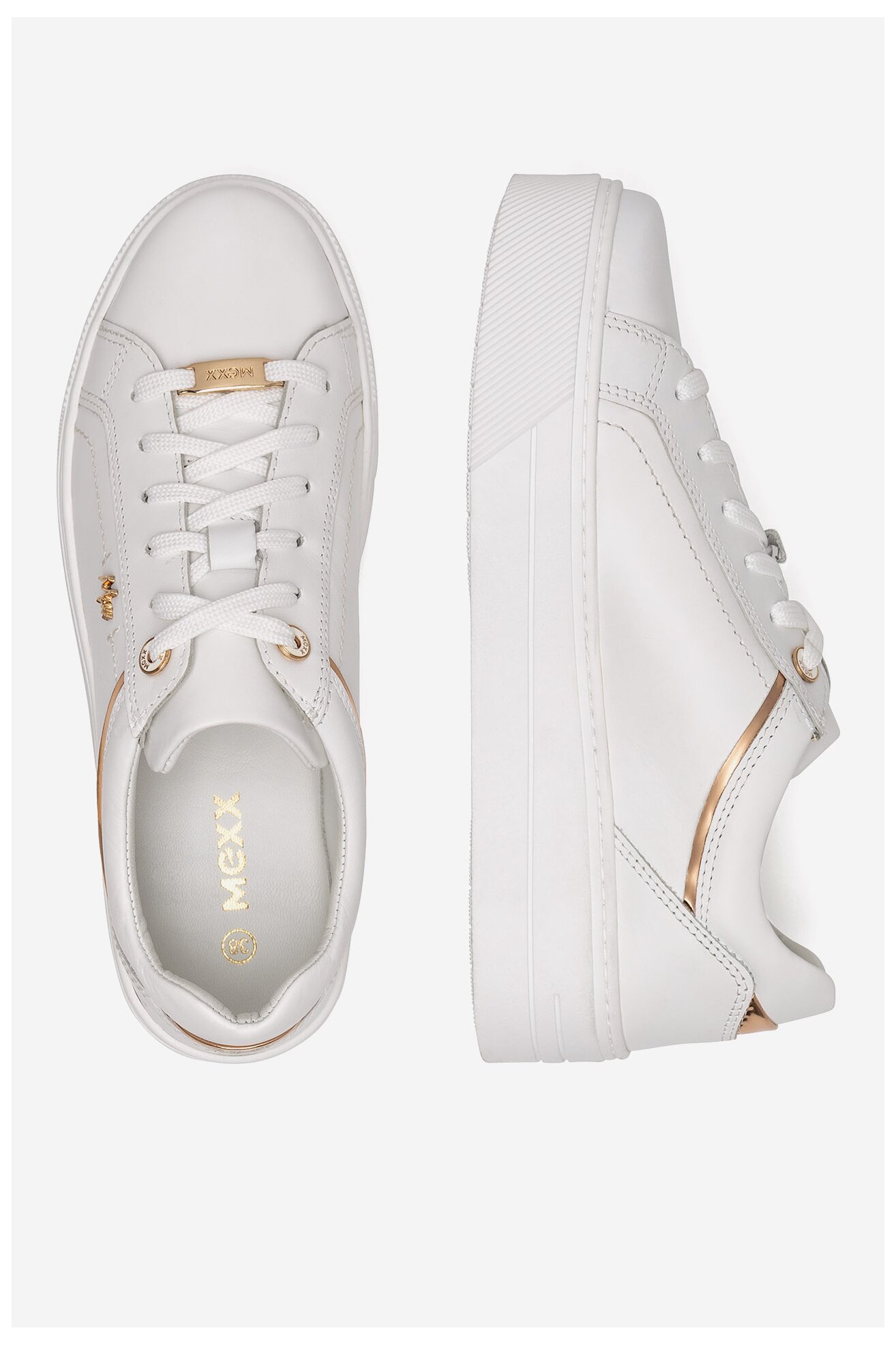 Sneakerși Mexx MX/010C-ARC ALB