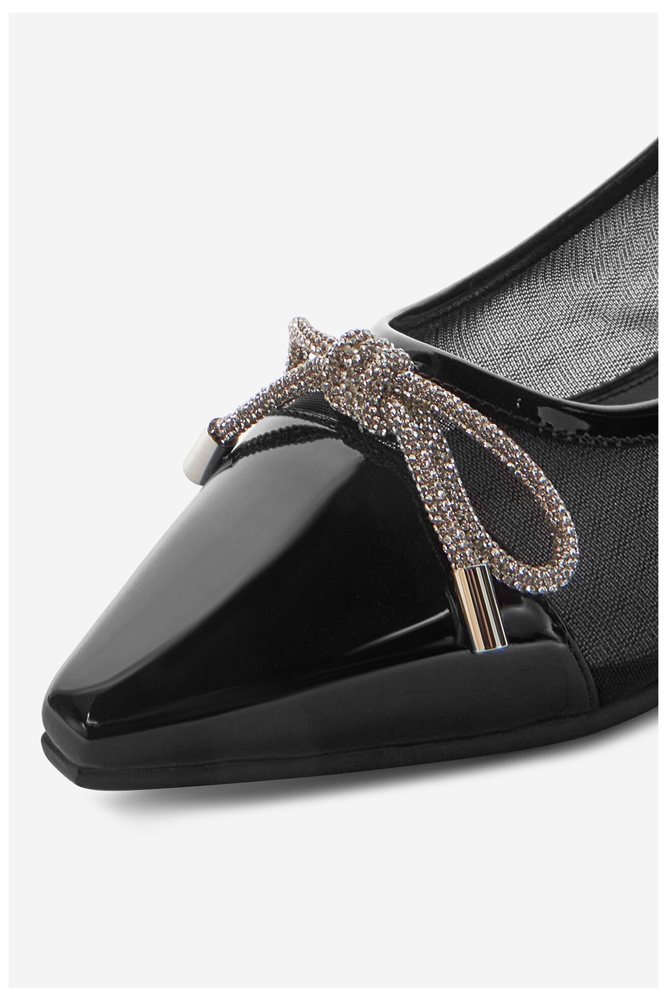 Baleriny EVA MINGE ALYSSUM-LT2408-9 Czarny