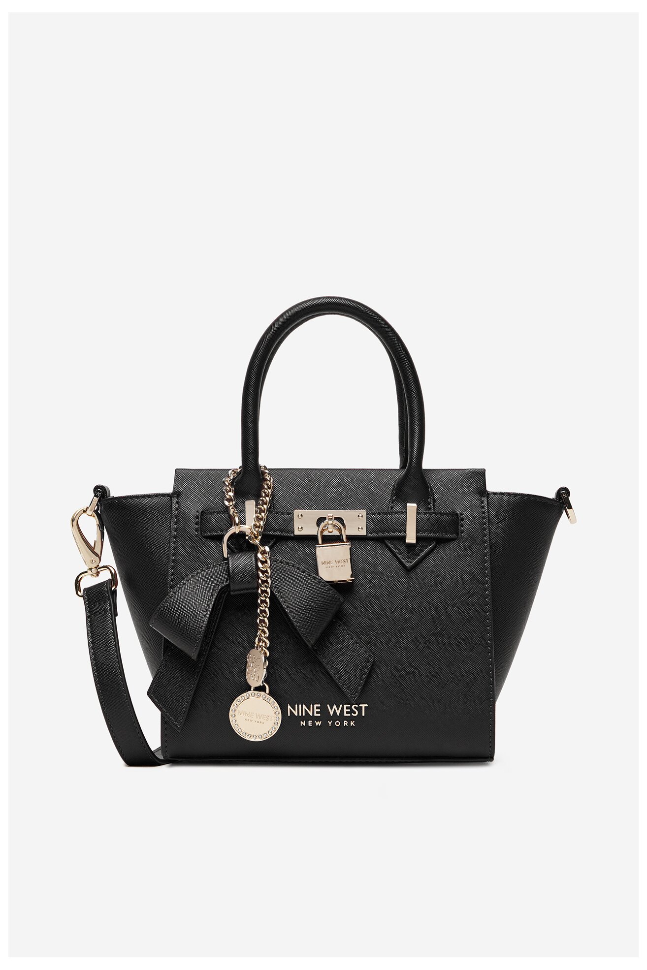 Kézitáska NINE WEST CEO-CHELSEA-CHARM-I-LX10187 FEKETE