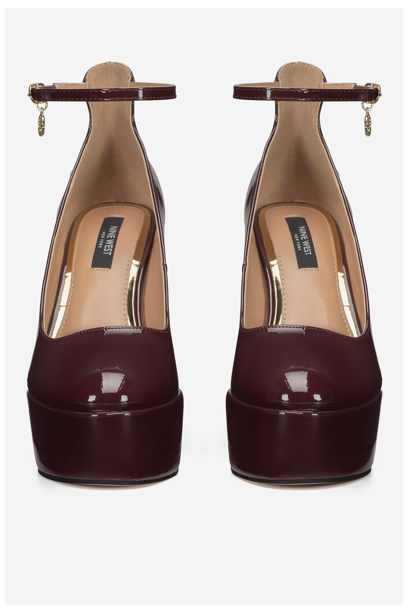 Körömcipő NINE WEST WFA3040-1 BORDÓ