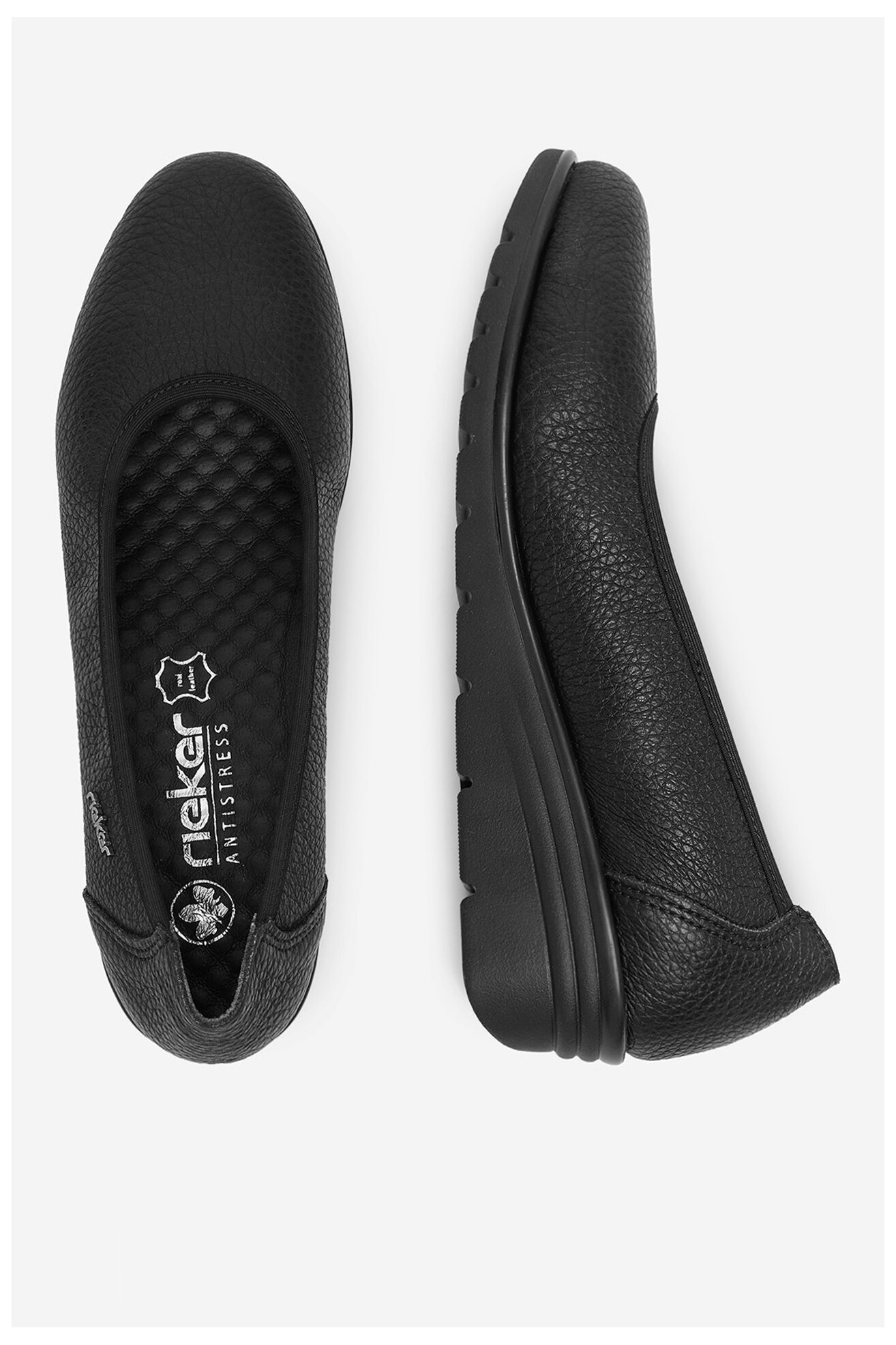 Baleriny Rieker CEO-L5360-00 Czarny