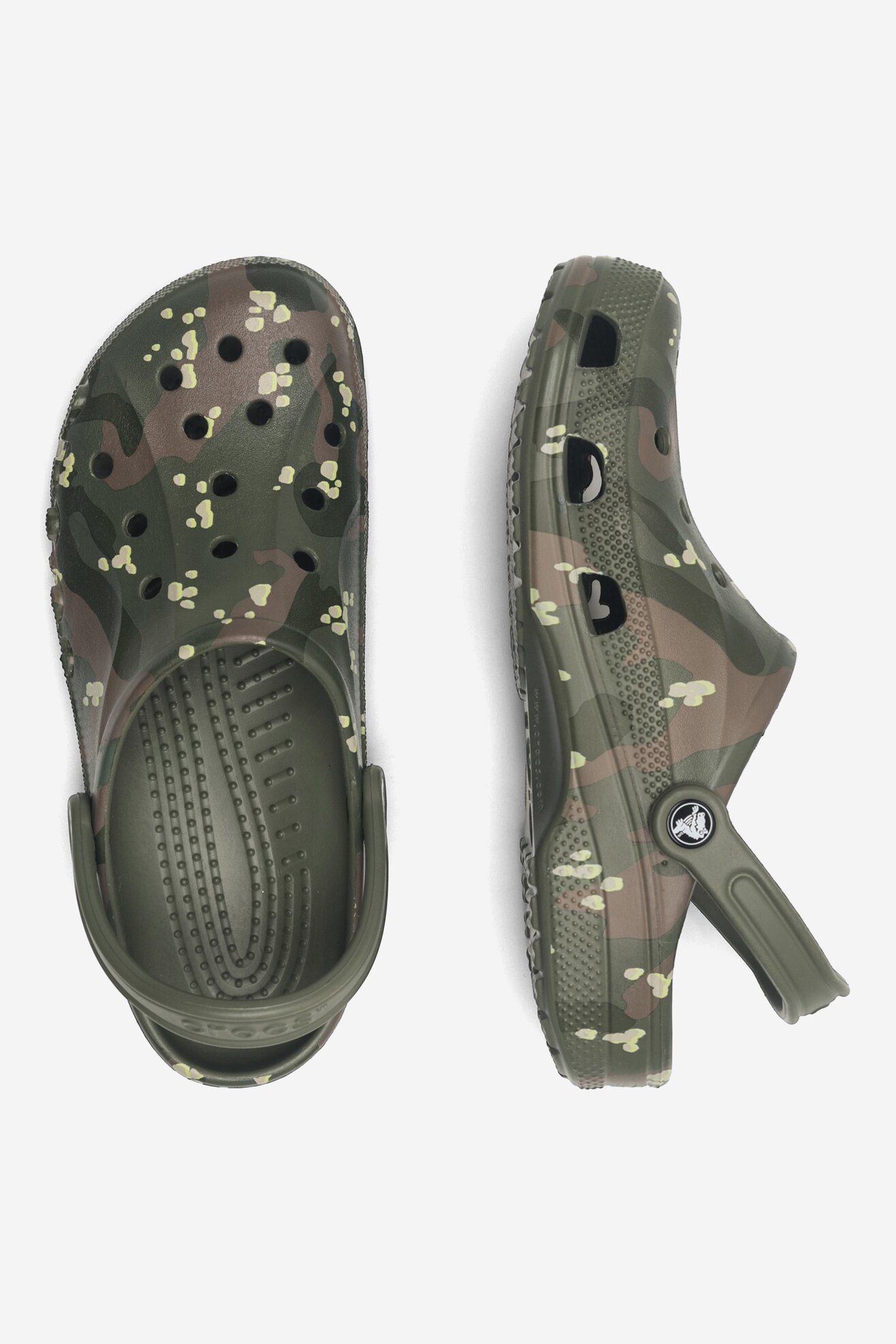 Klapki basenowe Crocs BAYA SEASONAL PRINTED CLOG 206230-309 Khaki