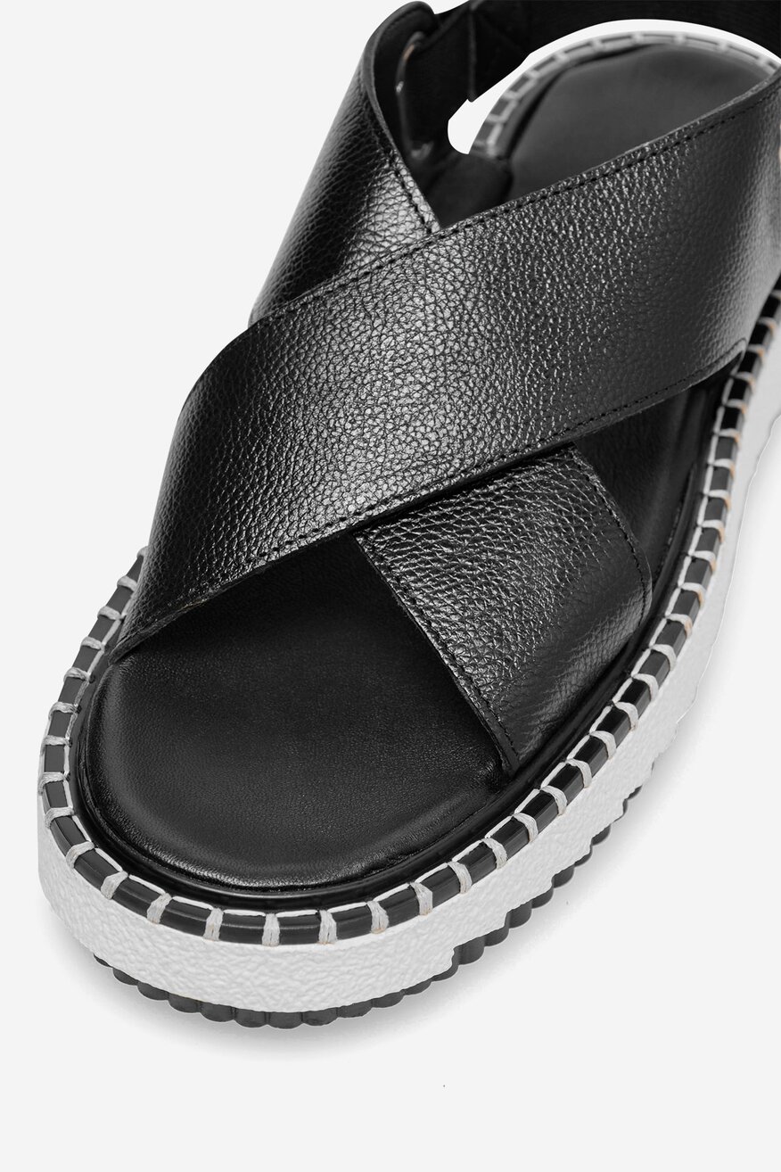 Badura - Sandały skórzane - 5905588402633