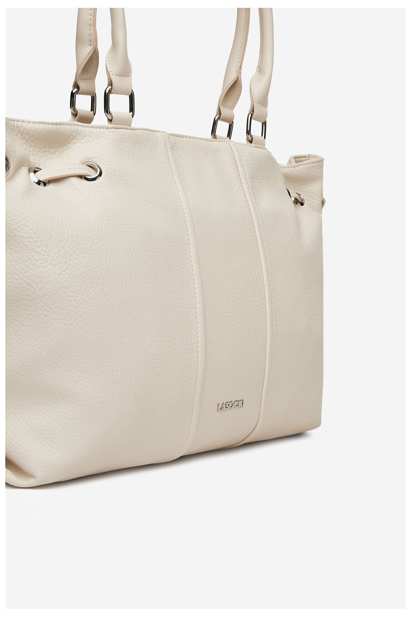 Kézitáska Lasocki LSK-X-001-07 CSONTSZÍNŰ