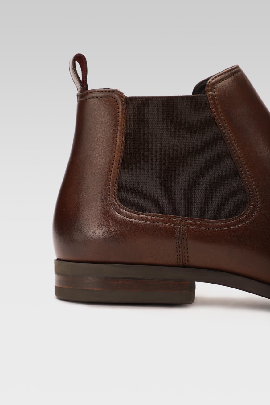 
                Lasocki - Skórzane botki brązowe - 5903698779089