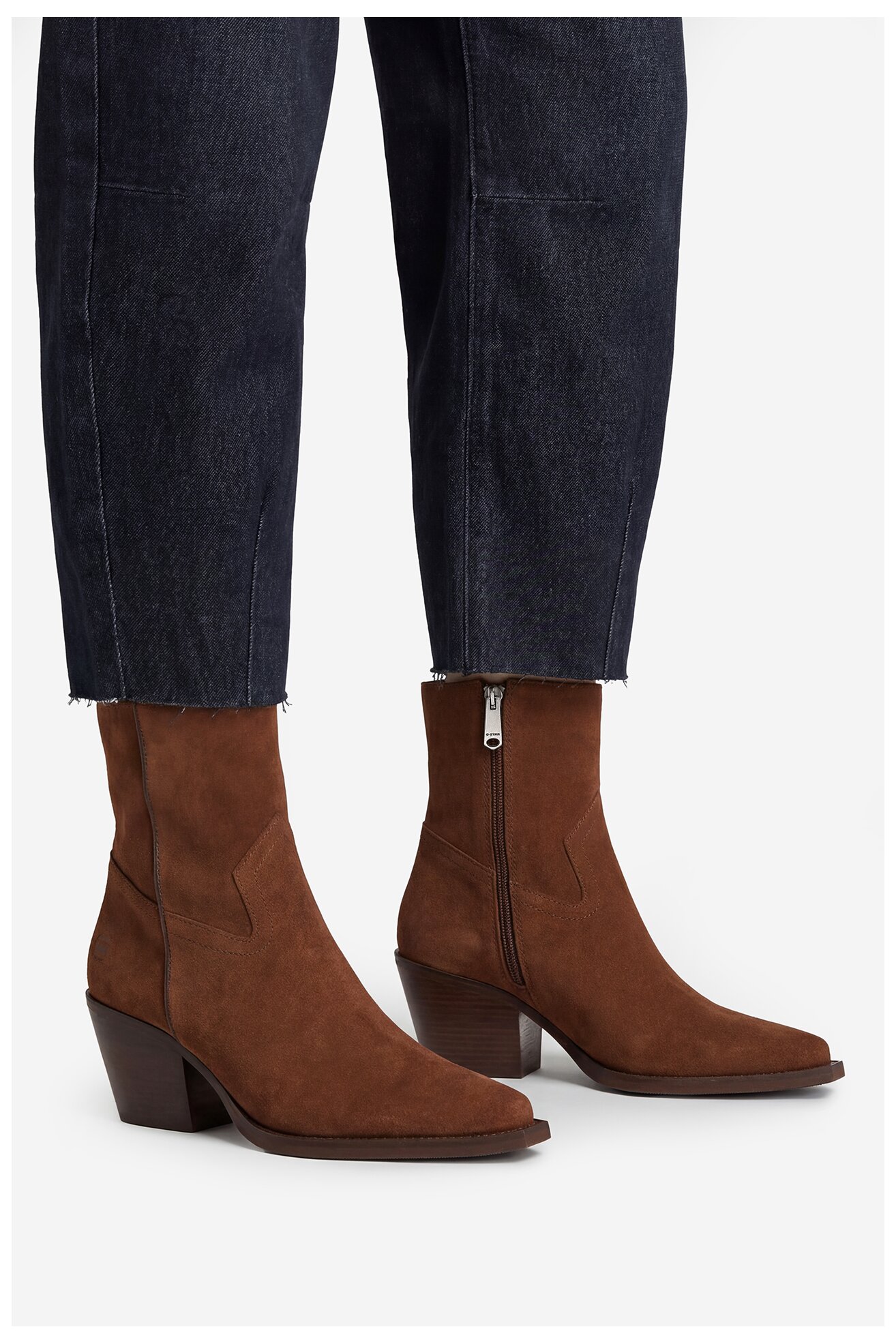 Botki G-STAR RAW EO-OZGUR-25FW39-1 Brązowy ciemny