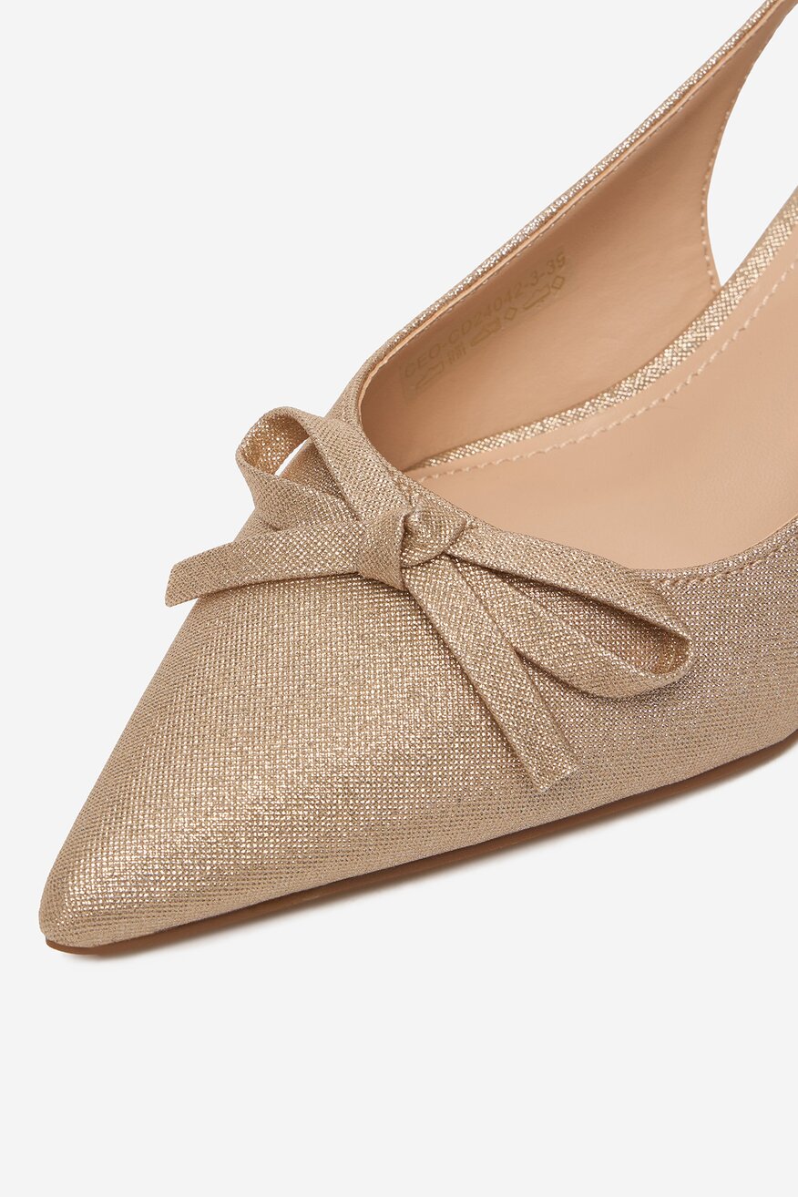 
                        Czółenka Jenny CEO-CD24042-3 Złoty - 5906751632918