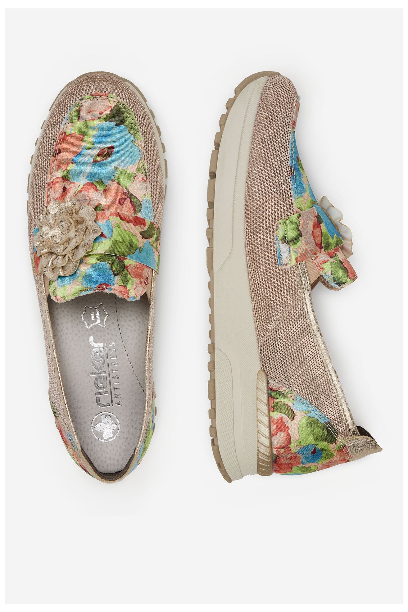 Мокасини Rieker N7460-31 СВЕТЛОРОЗОВ