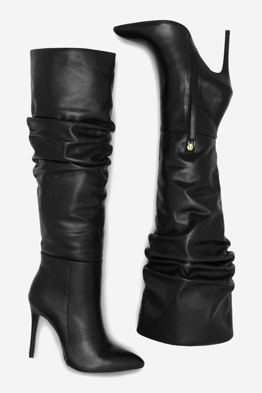 EVA MINGE - Skórzane kozaki - 5905588003946