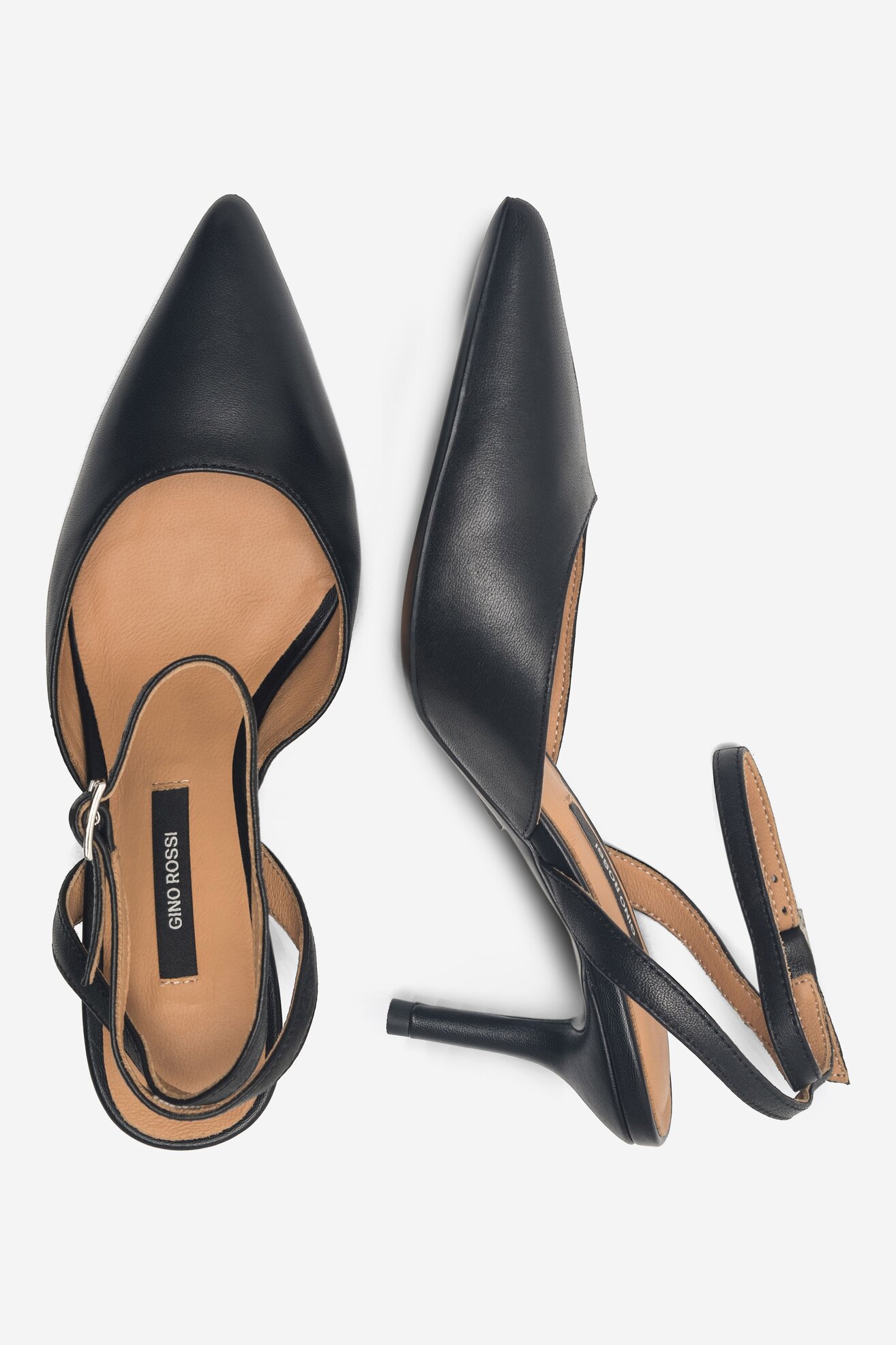 Czółenka Gino Rossi MARSALA-V866-48 Czarny