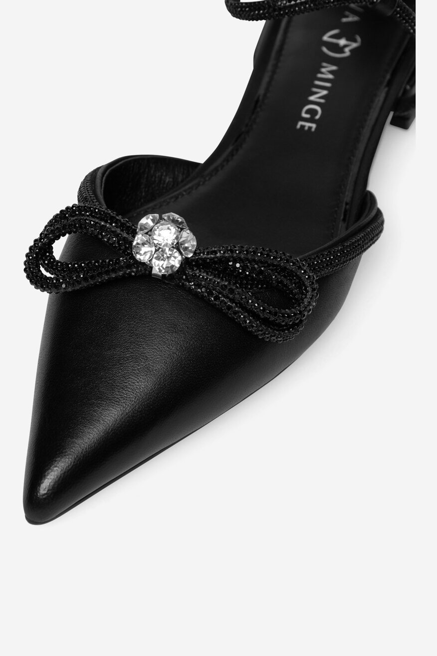 
                EVA MINGE - Baleriny skórzane - 5905588376163