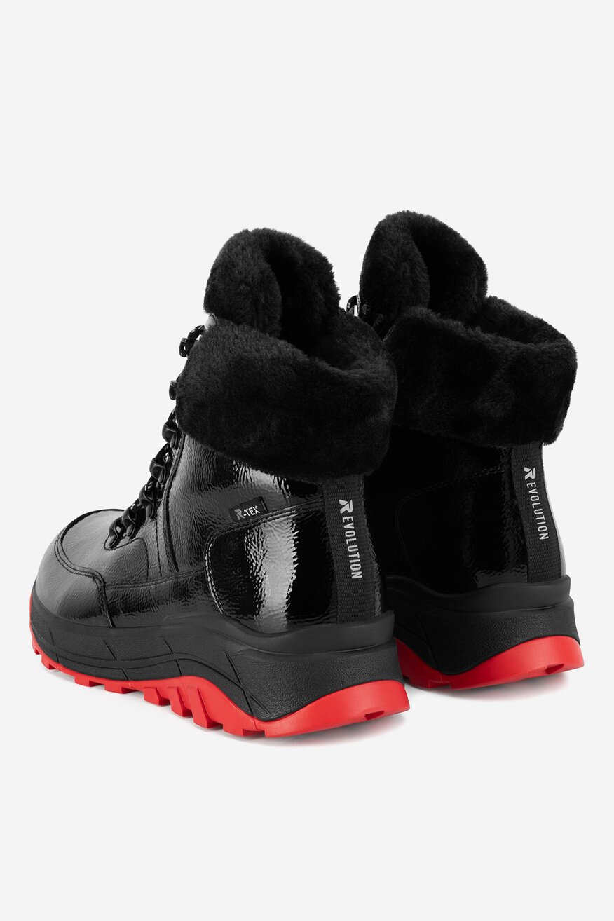 
                Rieker Revolution Lifestyle - Trzewiki skórzane ocieplane - 2230062963786