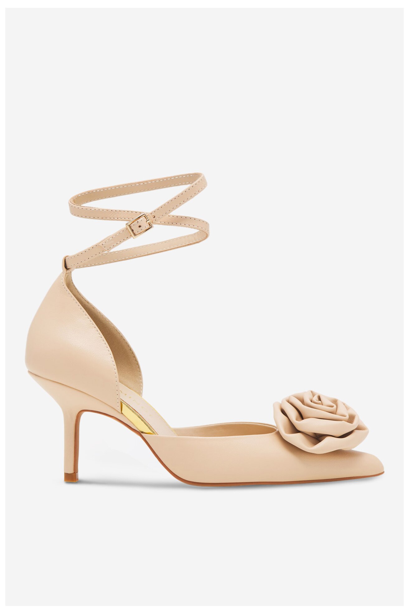 Czółenka EVA MINGE ROSE-V1520-15 Beżowy