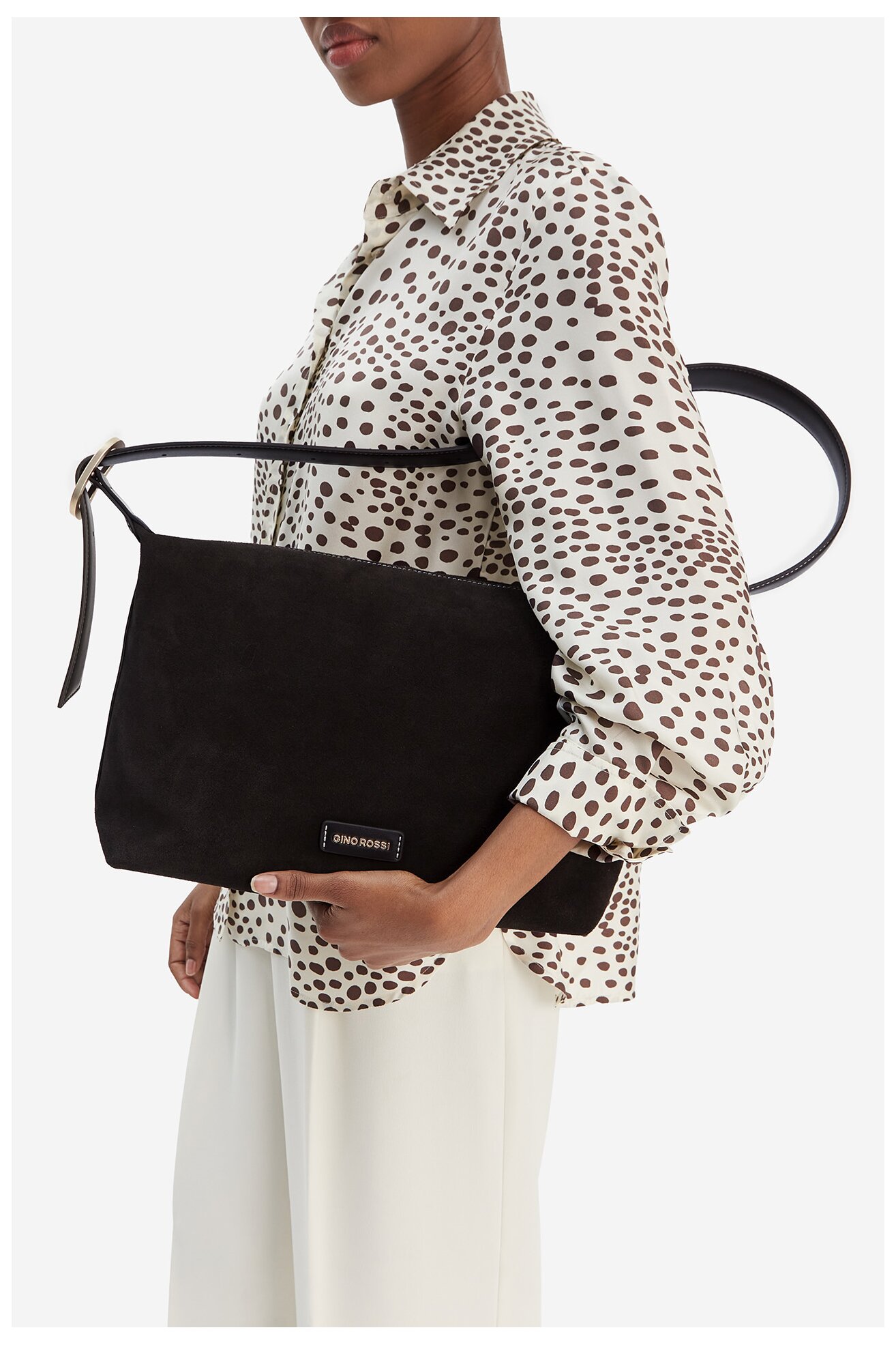 Сумка З Ремінцем Gino Rossi EO-LA224-19149 ТЕМНО-КОРИЧНЕВИЙ