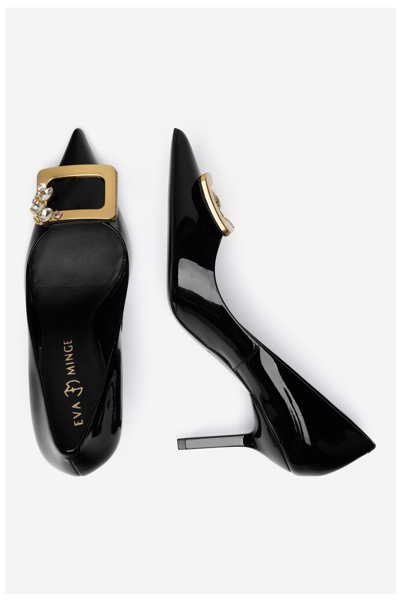 Czółenka EVA MINGE AUBRETIA-V1560-98-1 Czarny