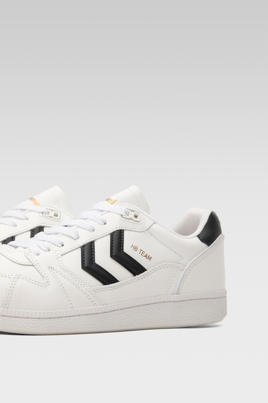 Hummel - Skórzane obuwie sportowe pastelowe - 5904248151638