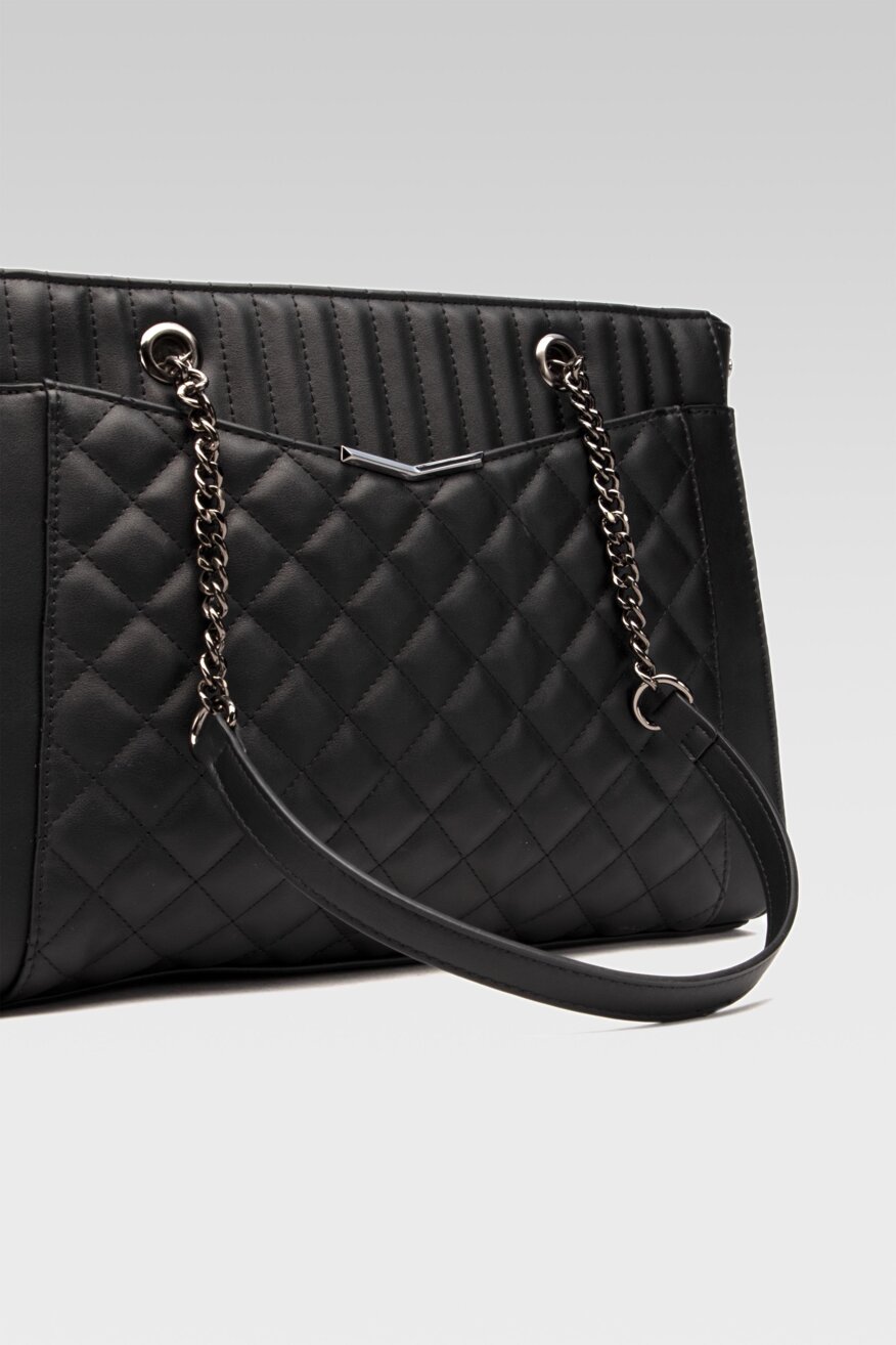 
                Jenny Fairy - Torebka pikowana czarna - 5903698408477