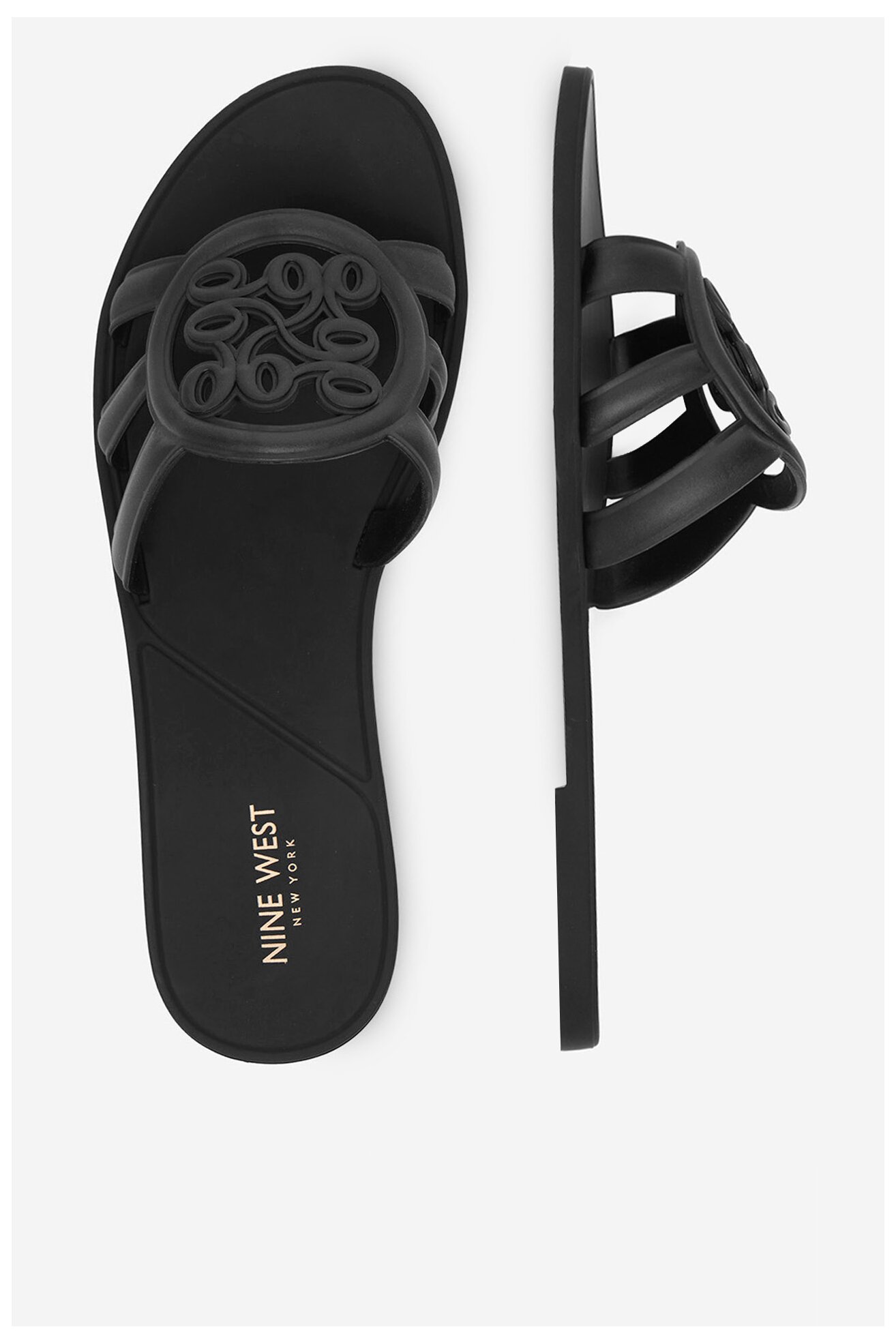 Klapki NINE WEST CEO-CT1120 Czarny