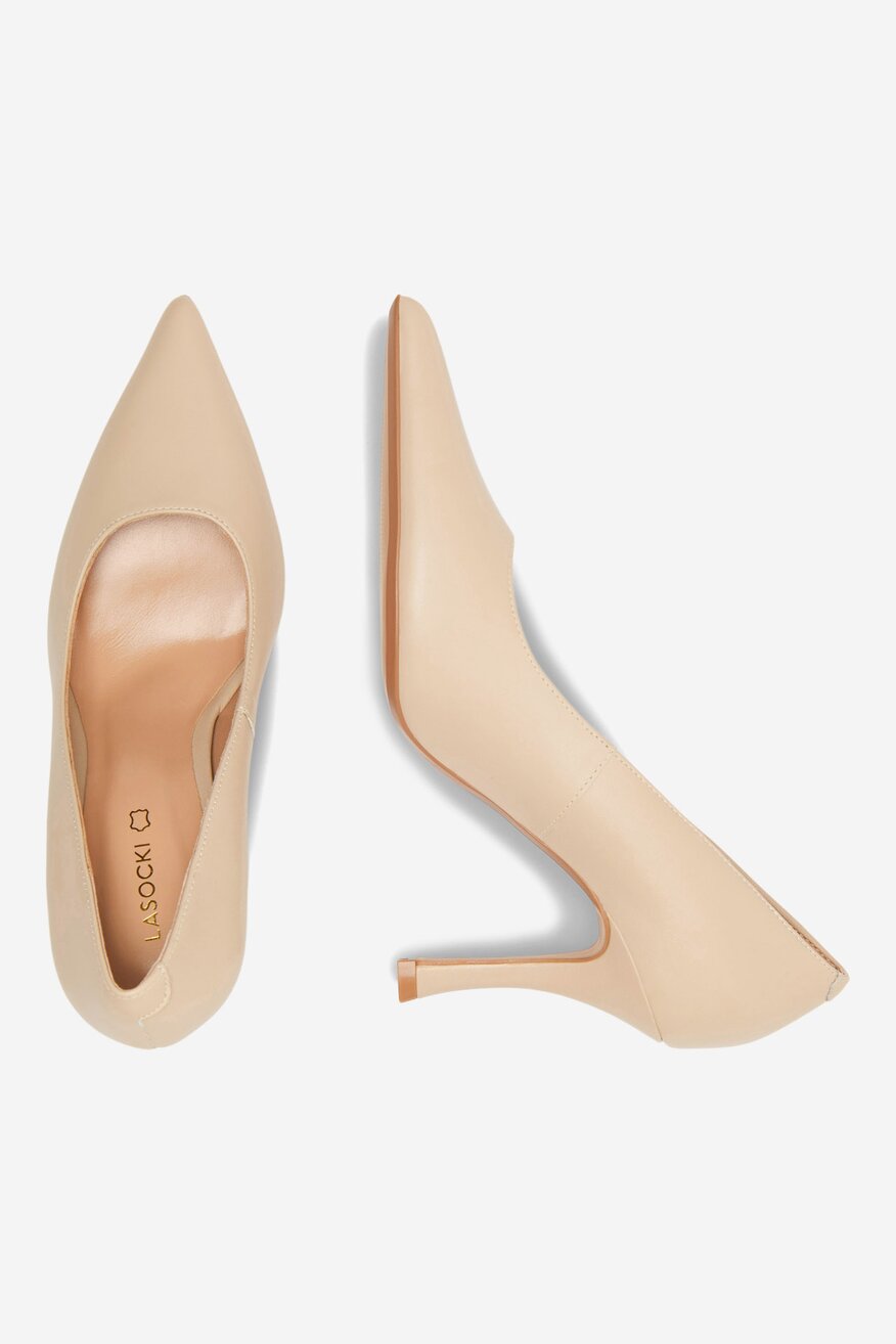 
                Lasocki - Skórzane czółenka - 5905588299233