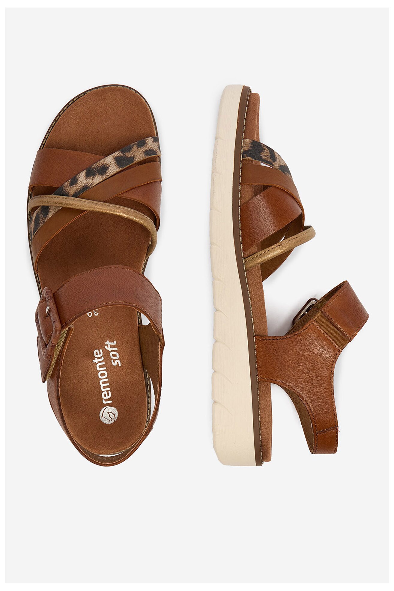 Sandały Remonte CEO-D2043-24 Brązowy