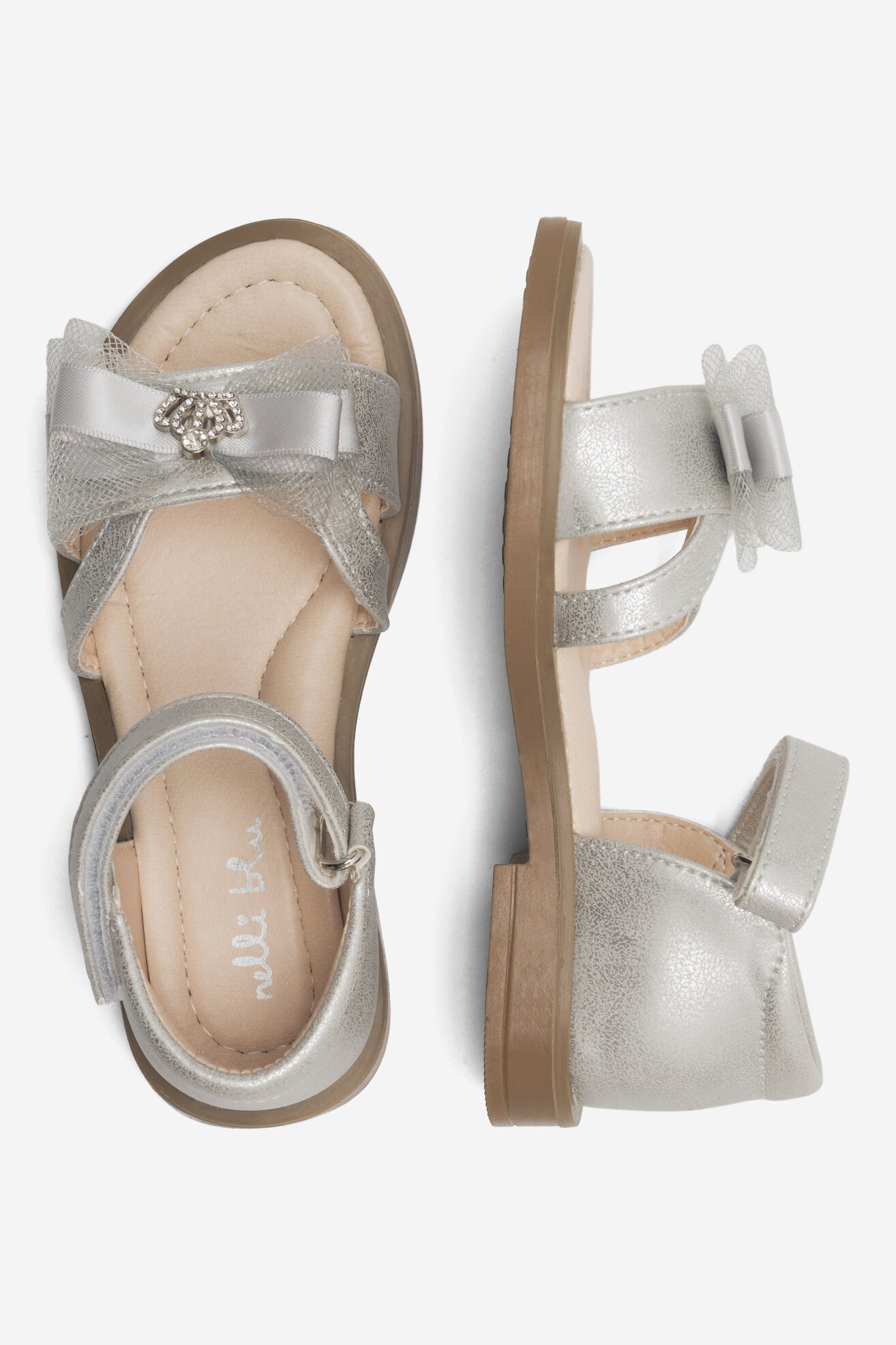 Sandały Nelli Blu CM220707-1 Srebrny