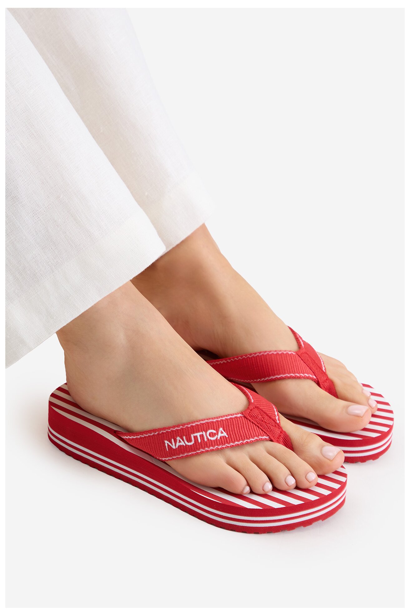 Klapki NAUTICA CEO-808458 Czerwony