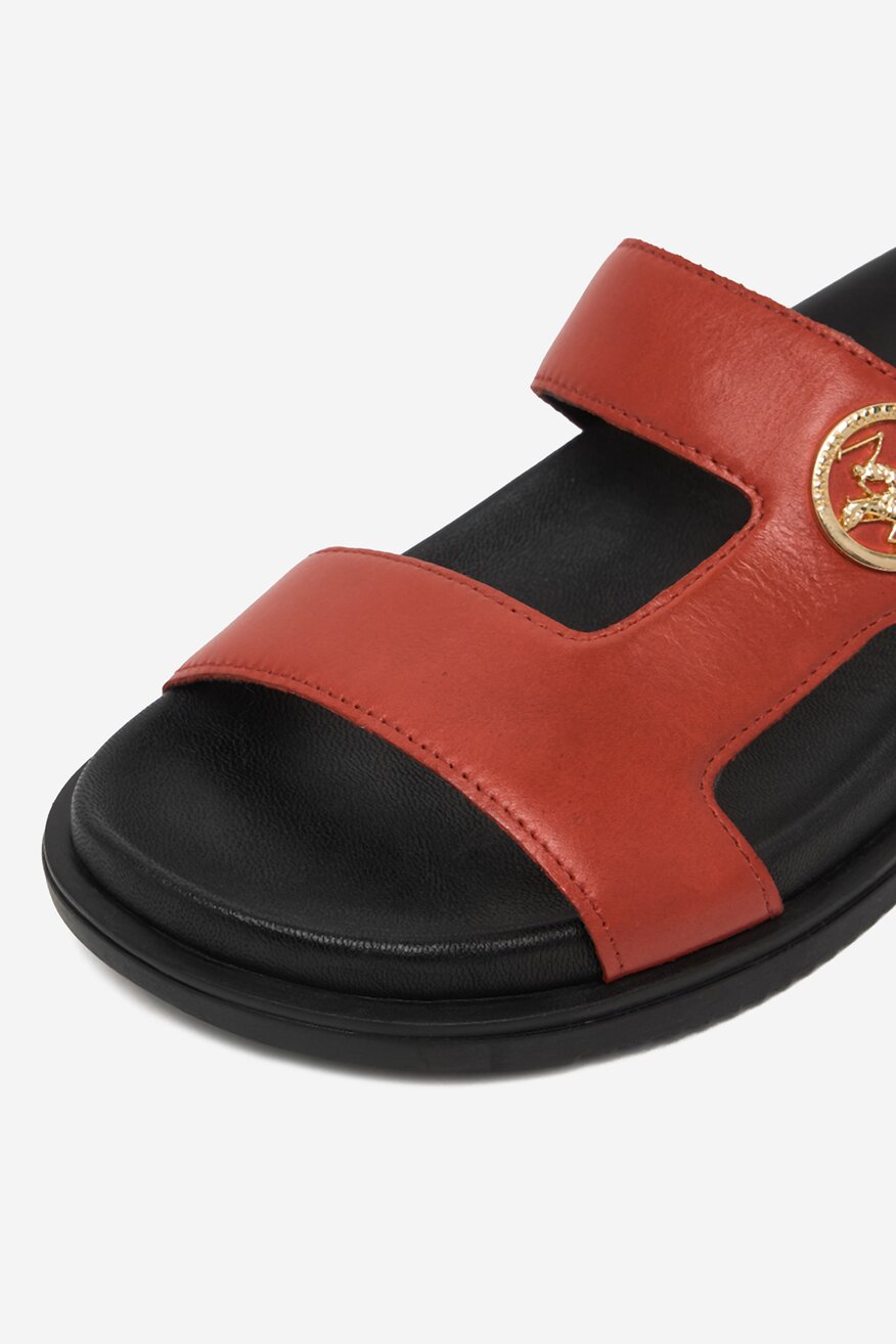 
                Beverly Hills Polo Club - Klapki skórzane - 5906751899045