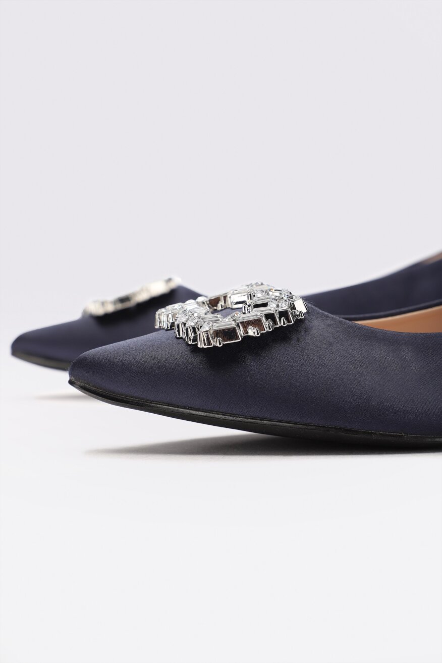 
                Jenny Fairy - Baleriny w szpic granatowe - 5903698216805