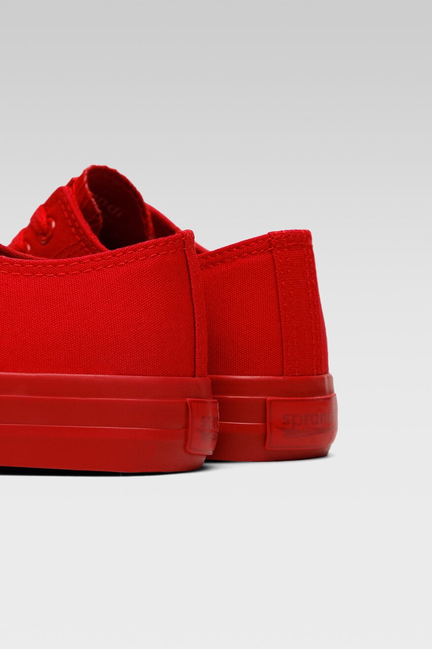 
                Sprandi - Trampki czerwone sznurowane - 5903698951010