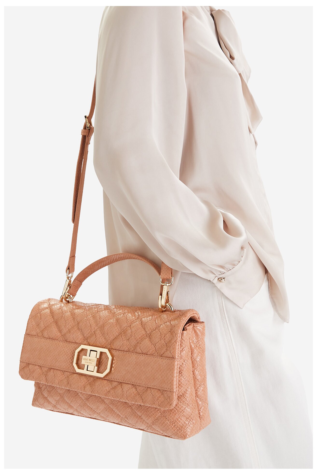 Torebka NINE WEST EO-JORRA-LDA8453 Brzoskwiniowy