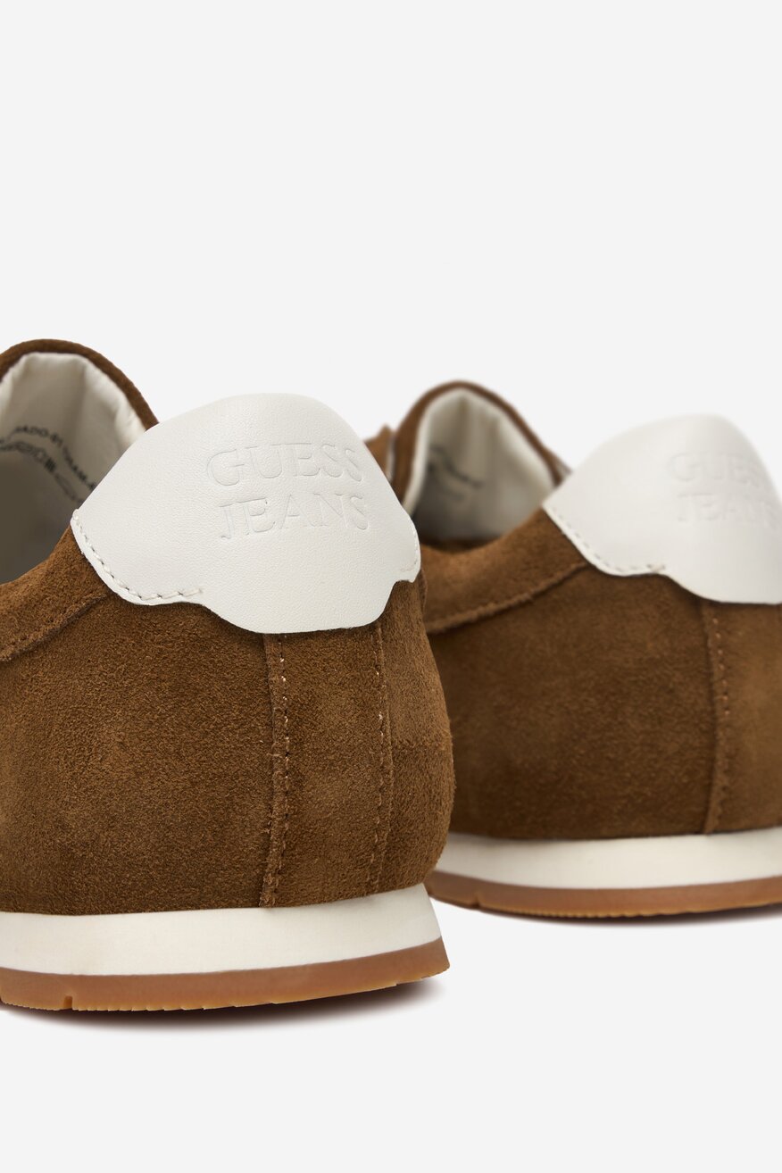 GUESS JEANS - Sneakersy skórzane - 5906751955888