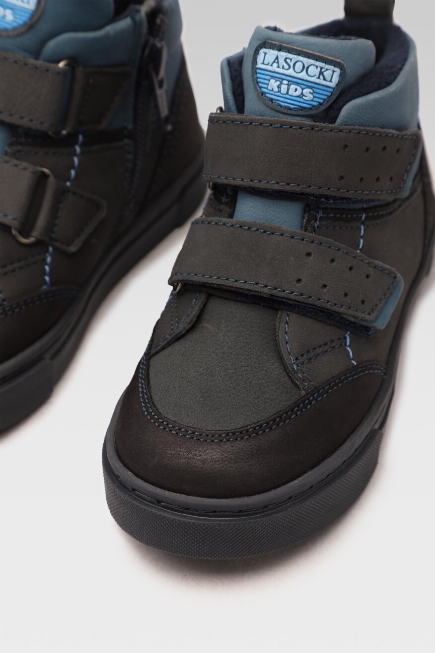 
                Lasocki Kids - Skórzane trzewiki granatowe - 5903698768489