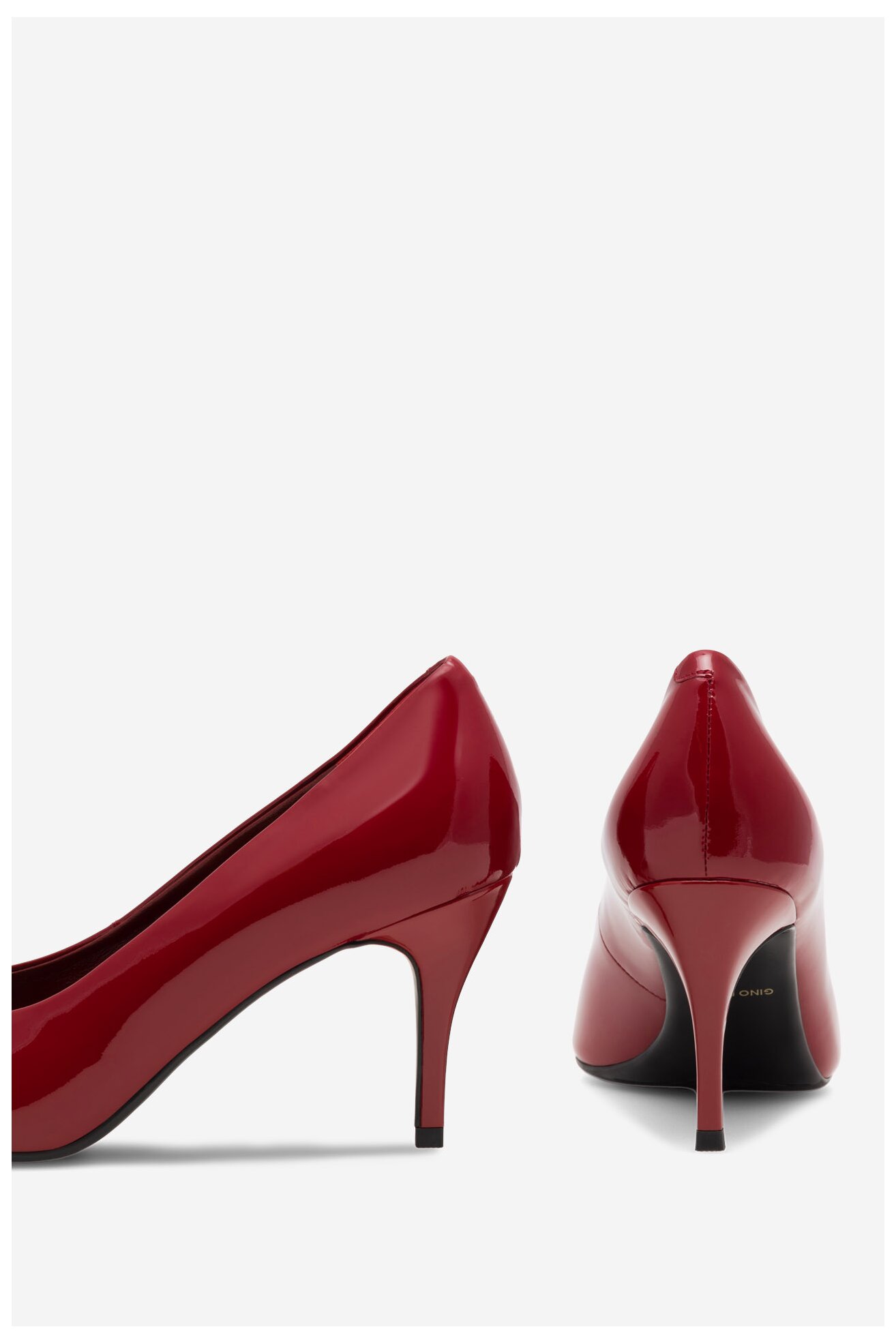 Czółenka Gino Rossi NEL-SLT623-61 Czerwony