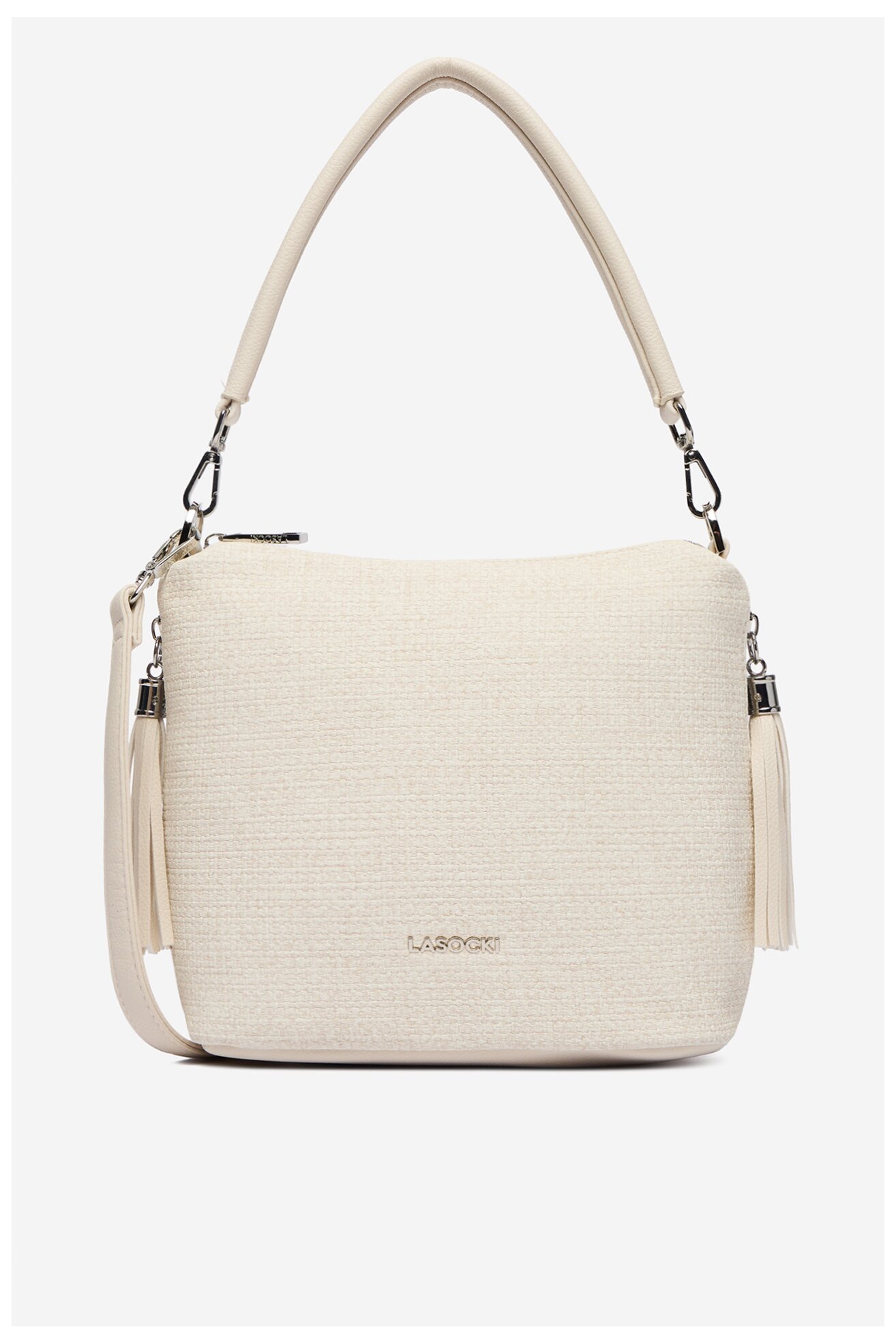 Дамска чанта Lasocki CEO-LSK-X-007-09 СЛОНОВА КОСТ